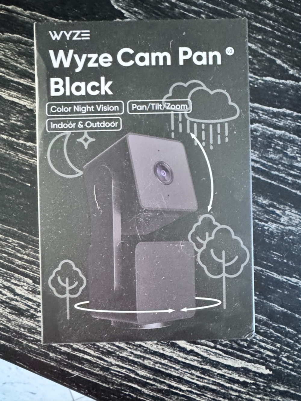 Wyze Cam Pan v3 Black Indoor/Outdoor Pan/Tilt Camera - Picture 2 of 3